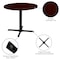 Flash Furniture Round 35.5" W, 35.5" L, 30" H, Laminate Top, Red GC-M-BLK-15-MHG-GG - alternate 9